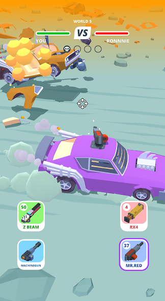 Desert Riders: Car Battle Game 1.4.22 APK + Mod (Unlimited money) untuk android