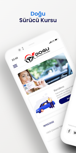 Android application Doğu Sürücü Kursu screenshort