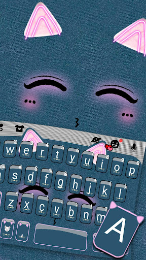 Cute Cat Smile Keyboard Theme Screen 2