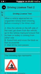 RTO Exam Driving License Test 3
