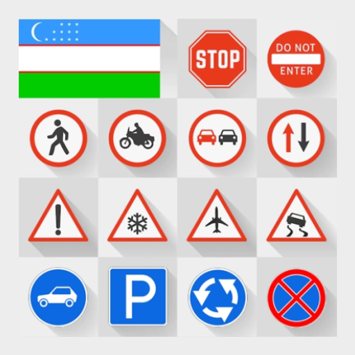 Дорожные знаки ПДД Узбекистана logo