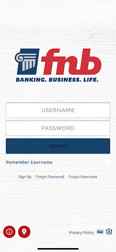 Android application Fairfield National Bank Mobile screenshort