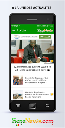 SeneNews : News in Senegal Screenshot 2 - AppWisp.com
