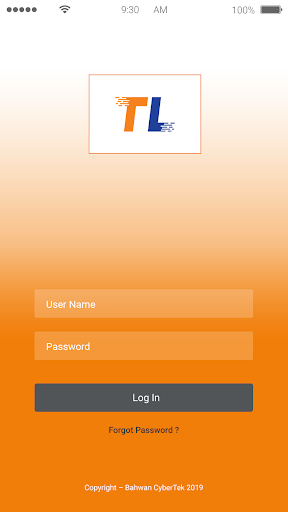 Android application Tasnim Logistics Operations screenshort