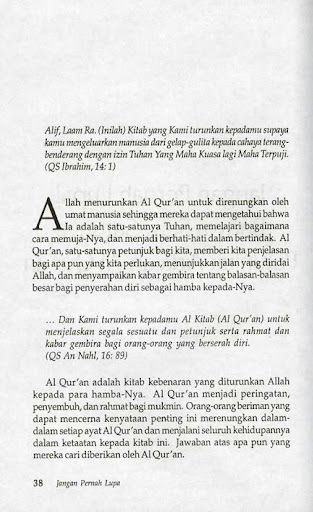 Jangan Pernah Lupa Harun Yahya