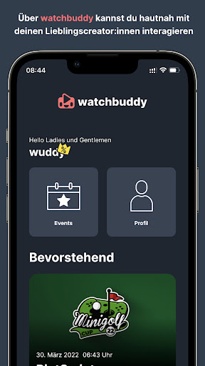 Android application watchbuddy screenshort
