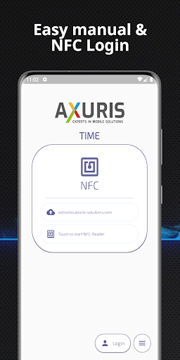 Android application AXURIS Time screenshort