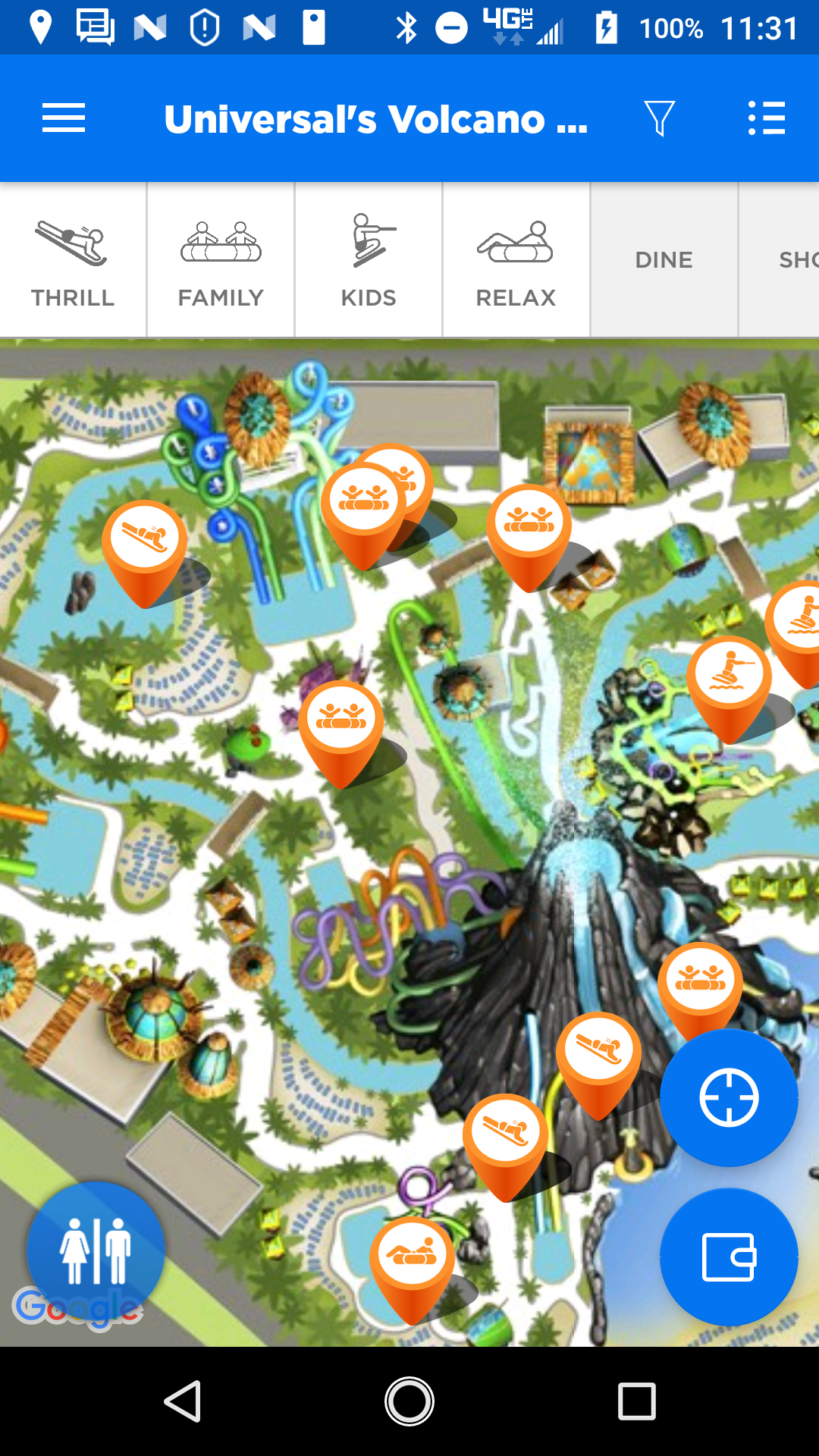 Android application Universal Orlando Resort™ The Official App screenshort