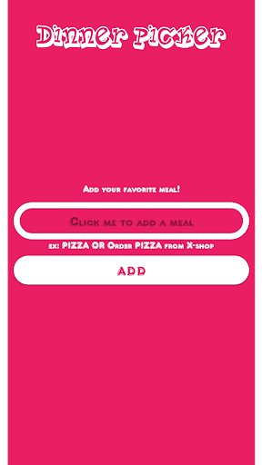 Dinner Picker Screen 3