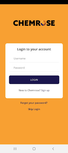 Android application Chemrose screenshort
