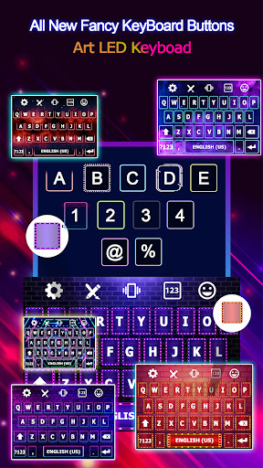 Screenshot of Led Keyboard - Emoji, Backlit