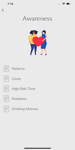 Stand Down: Alcohol Help Screen 3