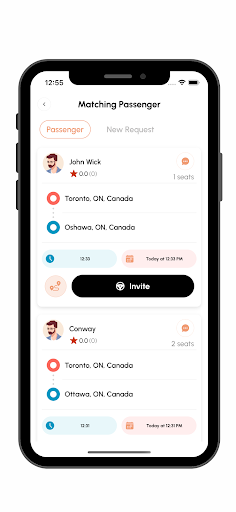 Rydi - car pooling app Screen 3