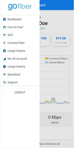 Android application GOfiber screenshort
