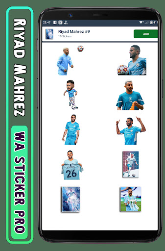 Riyad Mahrez - WA Sticker Pro Screen 2