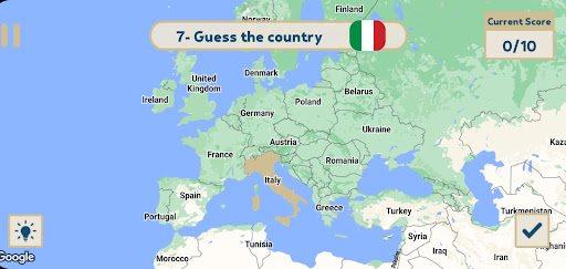 Android application Map Trainer: Atlas Game screenshort
