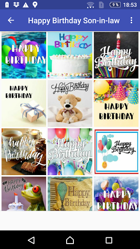 Android application SON-IN-LAW HAPPY B-DAY screenshort