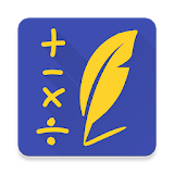 Paper calculator (math handwriting script) icon