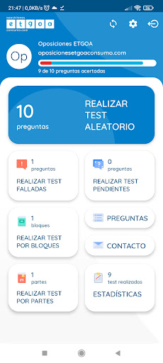 Oposiciones ETGOA Consumo Screen 2