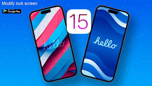 Android application Launcher For iPhone 15 Theme screenshort