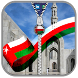 Oman Flag Zipper Lock Screen icon