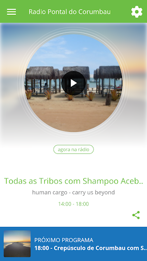 Android application Radio Pontal do Corumbau screenshort