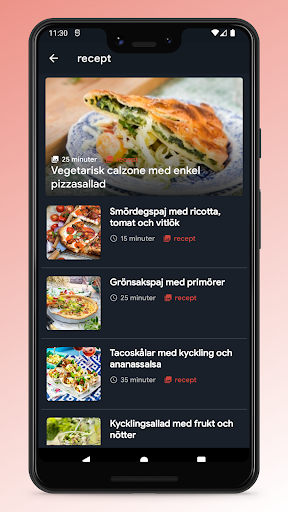 Swedish Food Recipes App Screen 3