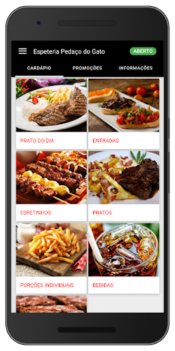 Android application Espeteria PDG screenshort
