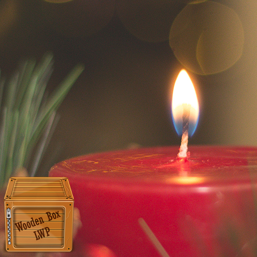 christmas candle wallpaper logo