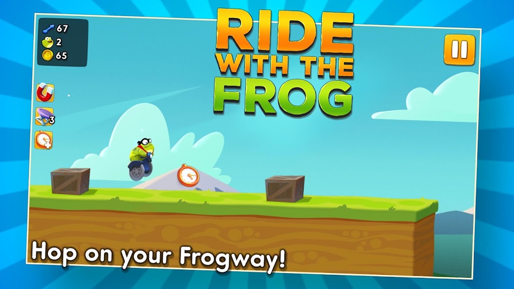 Ride with the Frog banner