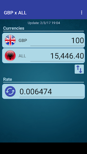 Android application British Pound x Albanian Lek screenshort