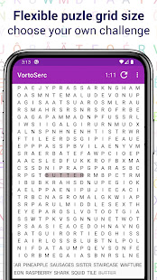 Vortoserc word search puzzle