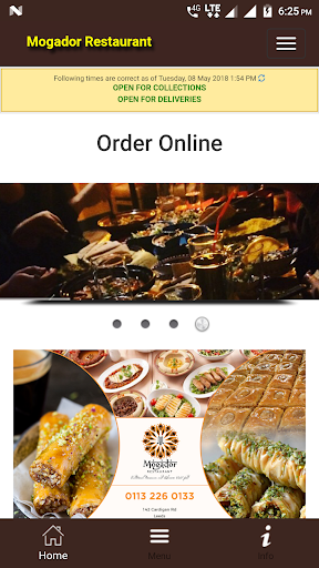 Android application Mogador Restaurant screenshort