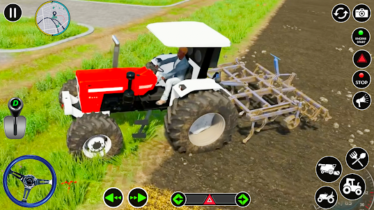 US Farming Tractor Driver Game