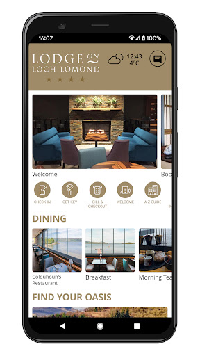 Android application Lodge on Loch Lomond screenshort