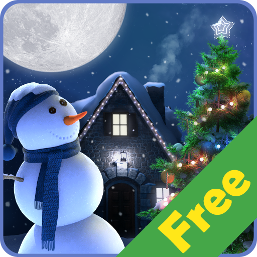 Christmas Moon free  Icon