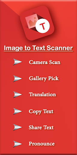 Android application Image to Text Scanner screenshort