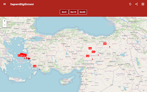 Deprem Bilgi Sistemi 4.7 APK screenshots 24