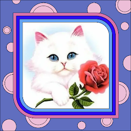 WASticker Flowers Stickers Cat