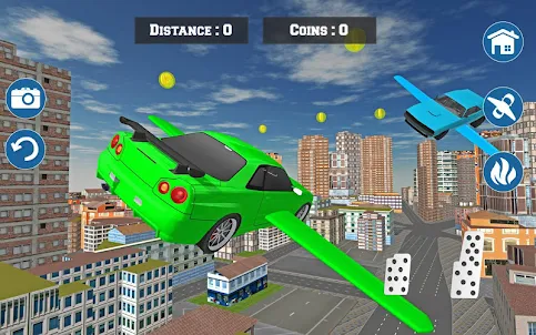 Futuristic Real Flying Car 3D