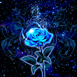 Cover Image of Descargar Shiny Blue Rose - Wallpaper  APK