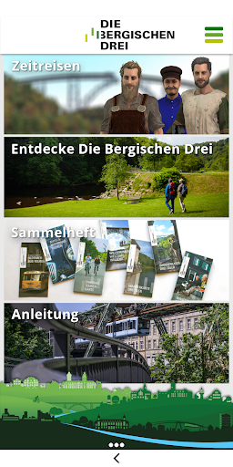 Android application Bergische Drei – Zeitreisen screenshort