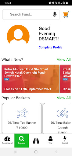 Android application DSMART screenshort