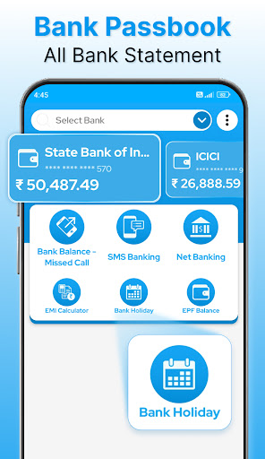 Android application All Bank Passbook - Statement screenshort