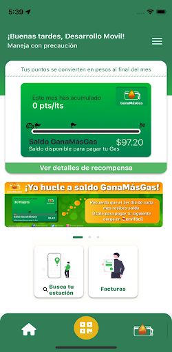Android application GanaMásGas screenshort