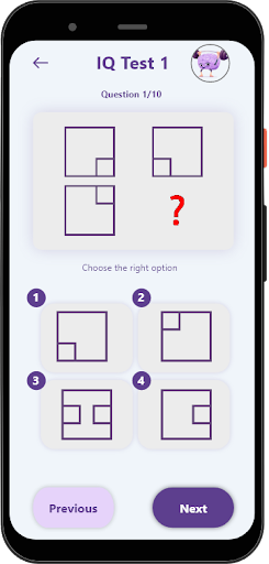 IQ Test - Personality Test Screen 3