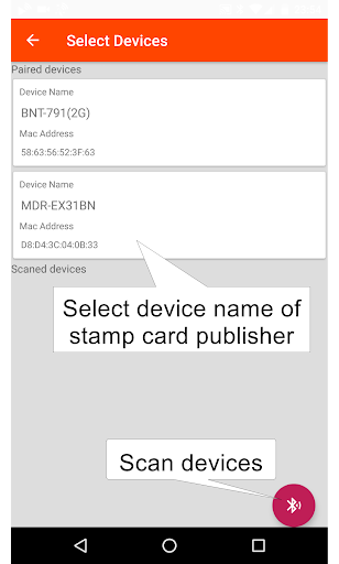 Android application Loyalty Stamp Card Case screenshort