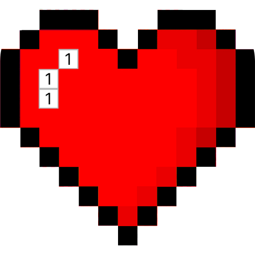 Pixel Art ・ Coloring by Number logo