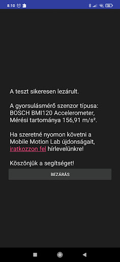 MML mobile tester Screen 3