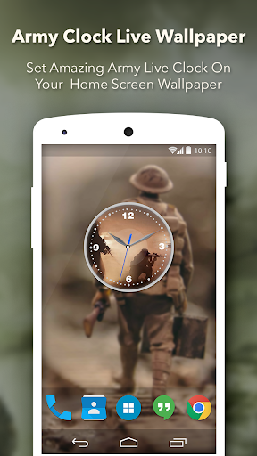 Android application Army Clock Live Wallpaper screenshort